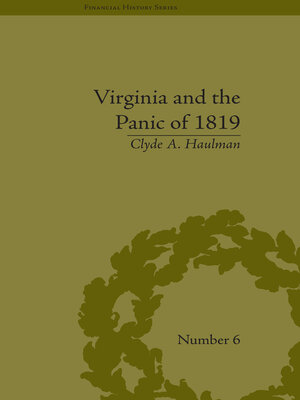 cover image of Virginia and the Panic of 1819
